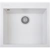 Plados ON5610-98 Lavello 1 Vasca 56 x 50 cm con fascia miscelatore Serie One 56-10 finitura 98 MicroULTRAGRANIT BIANCO