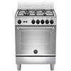 La Germania PRONTA CONSEGNA - SPEDIZIONE IMMEDIATA Bertazzoni La Germania Americana AMN654GXV Cucina Libera installazione 60 x 50 cm 4 Fuochi Gas Forno a Gas Finitura Inox Griglie Smaltate