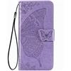 FTRONGRT Cover per Xiaomi Poco X3 PRO,Chiusura Magnetica,con Slot per schede,Supporto per Telefono Cellulare, Cover Custodia per Xiaomi Poco X3 PRO-Viola Chiaro