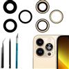 LiXiongBao Obiettivo di ricambio in vetro per fotocamera posteriore 13 Pro per iPhone 13 Pro, il kit obiettivo in vetro include colla e strumenti di riparazione