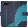 BoxTii Cover per LG K41S / LG K51S, Custodia in PU Pelle Portafoglio per LG K41S / LG K51S, Magnetica Cover a Libro con Slot per Schede, Blu
