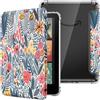 MoKo Custodia per Kindle Paperwhite 12a Gen & Colorsoft 2024,Fiorel Fog Blu | Cover Leggera con per eBook Reader in TPU Morbido Auto Sveglia/Sonno