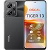 OSCAL Tiger 13 Smartphone 5G Gemini AI, 24GB+256GB/2TB-TF Smartphone Android 14, Octa-Core, 6.67 HD+ 90Hz, AI 50MP+8MP, 18W Ricarica Rapida, 5G Dual SIM Telefono Cellulare NFC/OTG/GPS Nero