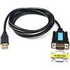 CABLEDECONN - Adattatore USB a RS232 con chipset Prolific PL2303, lunghezza 1,8 m, 2 m, USB 2.0 maschio a RS232 DB9 Serial Maschio con adattatore RS232 femmina