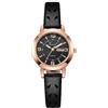 RORIOS Ragazze Minimalista Orologio da Polso Donna Analogico Quarzo Orologio Signora Cinturino in Maglia Impermeabile Orologio Oro Rosa Settimana Calendario Nero