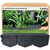 Kasky Bordura per Giardino Facile da Montare - È Sufficiente Martellarlo, Nessuna Trincea da Scavare - Bordatura per Aiuola Molto Stabile e Flessibile - Bordo in Plastica Riciclata - 2,14 m