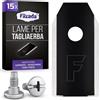 Filzada® 15x Lame per Robot Tagliaerba - Carbonio BLACK - adatto a tutti gli Husqvarna Automower - Lame Robot Tagliaerba adatto a Husqvarna 305, 308, 310, 315, 320, 420, e molti altri. con viti