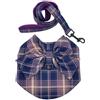 DONGKER Set Pettorina Guinzaglio Gatti,Imbracatura per Cucciolo Abito Principessa con Papillon per Gatto Cani Piccolo