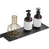 Biutimarden Mensola da Docci in Alluminio Montata al Muro,Senza Foratura Bagno Organizer Doccia,Autoadesiva Accessori da Bagno per Bagno e Cucina (Nero,40CM)