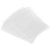 PATIKIL 55x40mm Fascette Termorestringenti Perforate in PVC, 500pz Pellicola termoretraibile per Bottiglie Barattoli Lattine Scatole Adatte per Diametro Tappo 1,22 a 1,34, Trasparenti