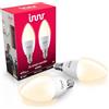 innr Lampadina Smart E14 Zigbee, Funziona con Hue* e Alexa (Bridge Richiesto), Lampadine LED Luce Bianca Calda, Lampadine Dimmerabile, 470 lumen - Confezione da 2
