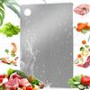 WiDream T-agliere In A-cciaio Inossidabile, Tagliere Bifacciale In Acciaio Inossidabile Per Alimenti,T-agliere In A-cciaio Inossidabile Facile da Pulire, Tagliere In Acciaio Inossidabile Per La Cucina