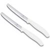 Victorinox | 2 coltelli da tavola Swiss Classic | Bianco | Coltello per pomodori con lama ondulata | inossidabile | Swiss Made