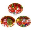BOOSHMall 3pcs Piatti per Natale, Piatti Decorativi, Babbo Natale, Piattini Riutilizzabili, Come Decorazioni per la Tavola, 30 * 22cm
