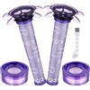 Leadaybetter Filtro V8 aggiornato per Dyson V8 V7 nuova versione/SV25/SV37/V8 Animal Extra Cordless V8 FOCUS Materasso Aspirapolvere Parti di Ricambio Accessori Filtri