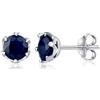 SILVEGO - JJJE1033SA - Orecchini da Donna in Argento 925 con Vero Zaffiro Blu Scuro 6 mm Farfallina