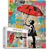 Tucocoo Puzzle di 1000 pezzi per adulti, puzzle in stile astratto Banksy per giochi di attività familiari stimolanti, puzzle colorato fai-da-te per la decorazione