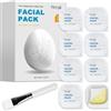 Hpbaggy 8 Pezzi Maschera Zombie Cura Della Pelle, Maschera Viso Alla Centella Asiatica, Maschera Idratante, Maschera Viso Antirughe, Per Azione Idratante, Antirughe, Detergente