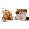 Giftgarden Cornice 15x20 per Foto in Vetro, Trasparente Set di 2