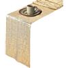 XDGBGFN Runner da tavola natalizio, lucido, decorazione da tavolo, per cene di Natale, feste di compleanno, matrimonio, 30 x 275 cm (oro)