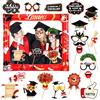 HOWAF 20pz Photo Booth Laurea Gadget & Cornice per Selfie, Cornice per Foto Props, Regalo per Decorazioni Laurea