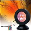 Doukesh Lampada da tramonto,Sunset lampada proiettore,16 colori lampada di proiezione con telecomando,Sunset Aura,Lampada proiettore tramonto,Luce di proiezione a LED per foto/selfie