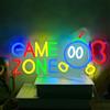 YUEYYNS Game Zone Insegne al Neon,luce al neon LED Game, camera da letto,feste,bar,ragazzi regalo,regalo per giocatori Insegna luminosa da parete per giochi alimentata tramite USB con interruttore