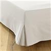Dahlica Vestiletto Matrimoniale 160x200 Beige | 4 volant da 38 cm | Prodotto in Europa