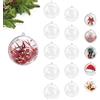 Lepidi 30 Pezzi Palla di Acrilico, Palline Riempibili in Plastica Trasparente, Decorazioni Albero di Natale, per Decorazioni Matrimoni, Natale, Capodanno