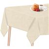 LeapBeast Tovaglia effetto lino,Tovaglia Antimacchia,Copritavolo Rettangolare,impermeabile,lavabile, antimacchia, effetto lino, facile da pulire,per Giardino Cucina (beige, 100x140cm)