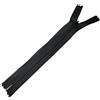 AERZETIX - C60321 - Set di 10 cerniere invisibili 16cm non separabili - cerniera lampo - colore nero - pelletteria jeans pantaloni vestito gonna abbigliamento cucito