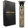 CAOREMA Buda Gold Maschio Ricaricabile USB | Trimmer Hair Gold Barba | Rasoio elettrico professionale | Rasoio Trimmer Barba | Rasoio per capelli | Rasoio per capelli | Rasatura per capelli, barba