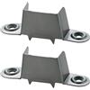 cyclingcolors 2x supporto connettore letto mobili angolo gancio acciaio cromo staffa per binario regolabile montaggio