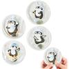 QEEROYO 4 Pezzi scaldamano, Pinguino Scaldamani Riutilizzabile, Scaldamani PVC, per Le Fredde Giornate Invernali, Viaggi, Sport, Campeggio, Motivo Natalizio