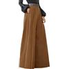Generico Pantaloni Donna Eleganti a Palazzo - Larghi, Vita Alta, Gamba Larga, Leggeri, Comodi Con Tasche - Elastico in Vita