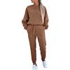 MJGkhiy Donna Tuta Sportiva Completi Tuta da Ginnastica Felpa Invernali Sportive Felpa Completo Giacche con Zip e Pantaloni Comodi Tute Donna da Passeggio Tuta Donna Leggera Completa