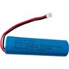 XINLANTECH 18650 1s1p 2600mAh 3.7V batteria ricaricabile agli ioni di litio con connettore Jst PH2.0/2p spina per cavi per prodotti elettronici fai-da-te, giocattoli, illuminazione, dispositivi