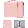 Dadanism 9-11 Borsa da Trasporto per Tablet con Maniglia per iPad (A16) 11, iPad Air M4 M3/Pro M5 M4 11, iPad 10a Gen/Air 5 10,9, iPad 9/8/7a Gen 10,2, Galaxy Tab A11+ 11, Tab M11 11, Rosa