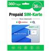 EIOTCLUB Scheda SIM prepagata senza contratto, compatibile con Vodafone e rete O2, 36 GB per 360 giorni, solo dati, nessun servizio di chiamata o SMS