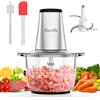 Facelle Tritatutto da Cucina Elettrico, Facelle Frullatore Tritatutto Multifunzione, 500W Mixer Cucina da 2 Litri, Robot da Cucina per Verdure, per Carne/Verdura/Frutta/Noci/Cibo per Bambini