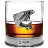 English Pewter Company Sheffield, Englan English Pewter Company Bicchiere in vetro whiskey con distintivo in trota peltro [TUM09]