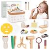 Vanplay Giochi Montessori 2-4 Anni Set Trucchi in Legno, Trousse Bambina, Regalo 2 Anni