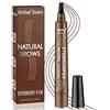iMethod Penna per sopracciglia - Migliora la penna per tatuaggi per sopracciglia, trucco per sopracciglia, lunga durata, impermeabile e a prova di sbavature, Dark Brown