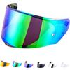 JQF Gear Visiera Casco Moto per Assault/Rapid/Stream,Sostituzione della Visiera della Lente del Casco del Parabrezza del Motociclo per FF800/FF353/FF328 (Verde cromo)