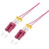 LogiLink Professional LogiLink FS4LC00 - Cavo patch ultra sottile OM4 in fibra ottica LC-LC Duplex, 0,5 m