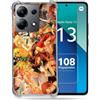 Cokitec Custodia rinforzata Shatterproof per Xiaomi Redmi Note 13 4G Manga One Piece Nakama