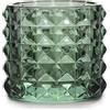 AmeliaHome Portacandela in vetro AmeliaHome, 7 x 6,5 cm, colore: verde bottiglia