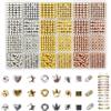 Minnhua 1740PCS Perline per Braccialetti 6mm Distanziatori per Bigiotteria Kit Perline per Braccialetti Perline Braccialetti Perline per Braccialetti Adulti Kit Braccialetti Perle per Braccialetti