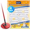 KEEPOW 4 pezzi panno per Vileda Spin & Clean lavapavimenti, Refill lavabile e riutilizzabile per Vileda Spin Mop Head