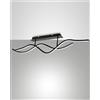 Fabas SINUO PLAFONIERA MODERNA NERA A LED 3000K - 36W - 3880 lm DIMMERABILE A STEP